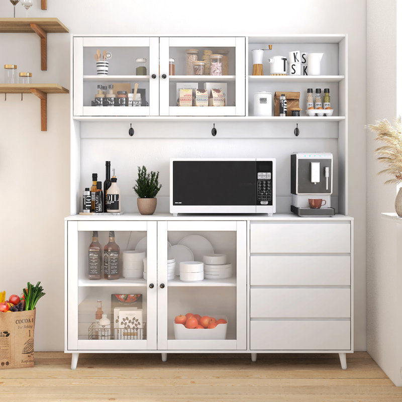 Oliver 63" W Large Kitchen Hutch Wayfair